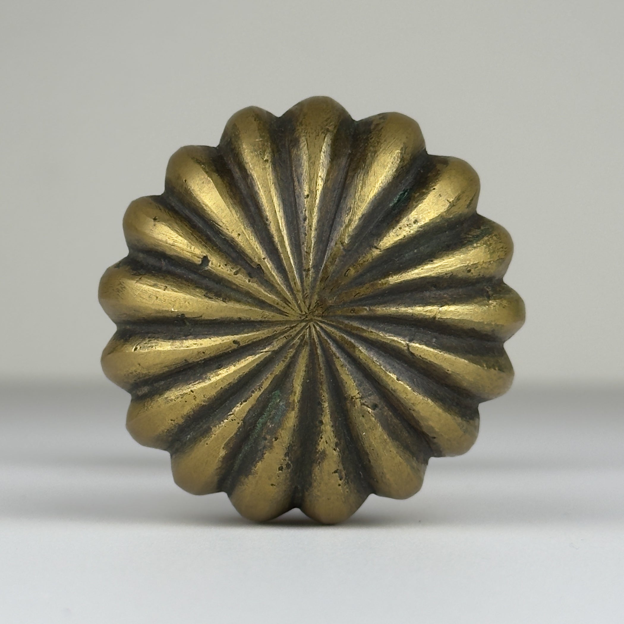 Antique solid brass Door Knob, Italy early 20th century