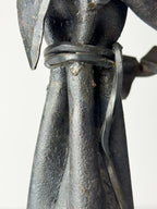 Vintage Brutalist sculpture "Monk With The Book" by Salvino Marsura, Italy 1970s