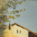 Original Landscape Oil Painting, Italy 1960s, Signed, Framed