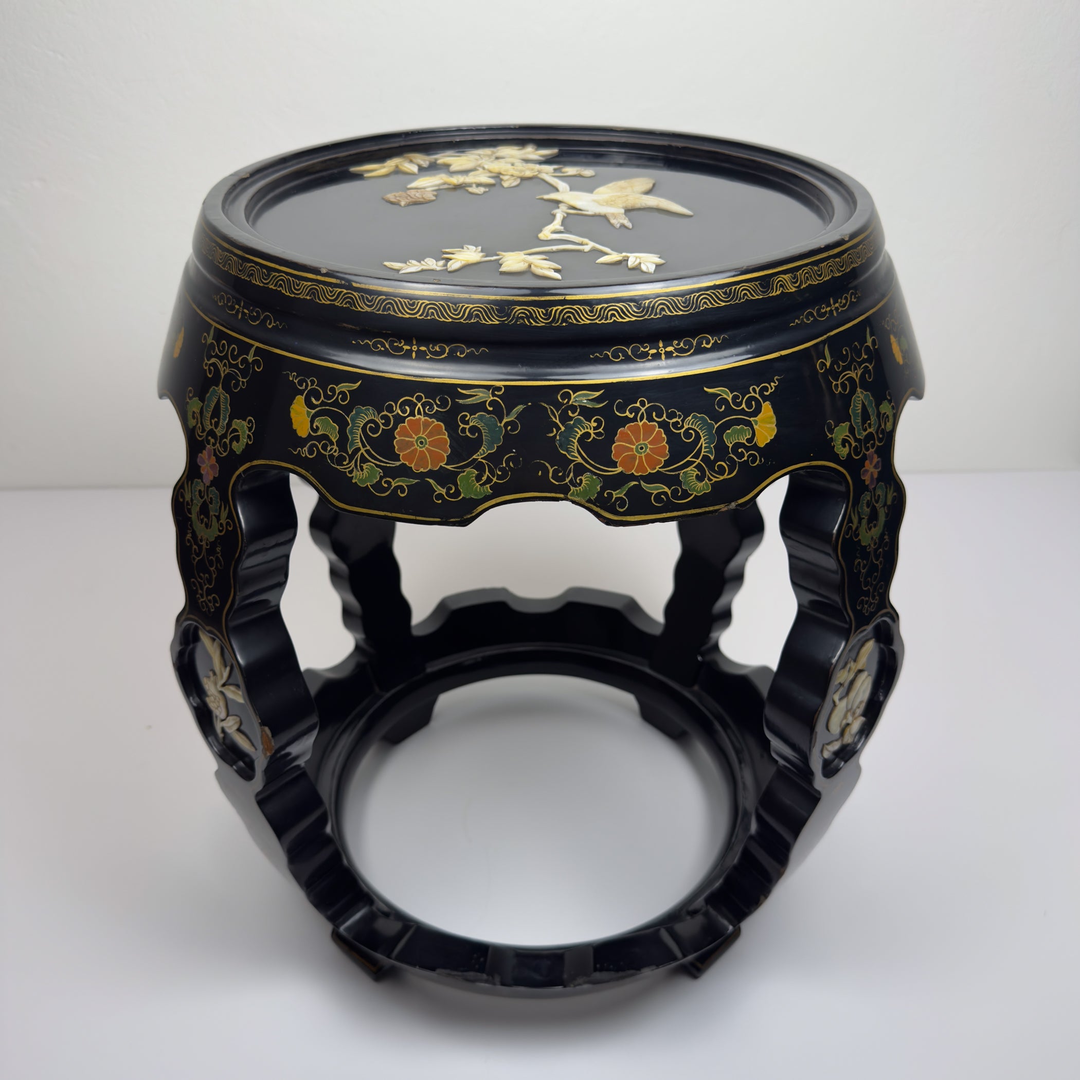 Mid-Century Italian Table, Style Chinoiserie, 1960s