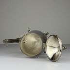 Vintage Metal Coffee or Tea Set of 3, Italy 1980s