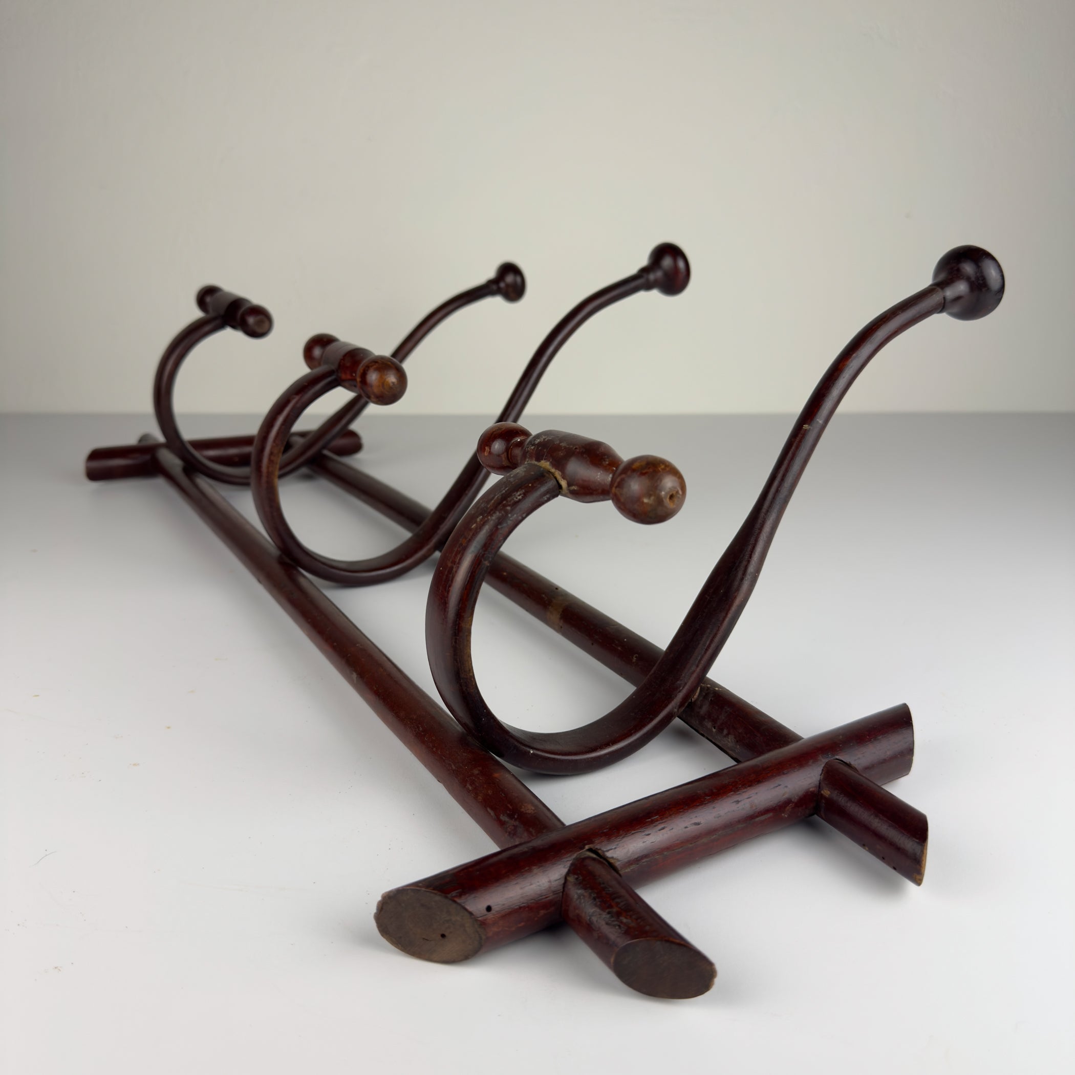Antique Wooden Coat Rack, Italy 1930s