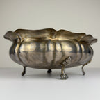 Vintage Silver Plated Bread Basket or Fruit Dish, Italy, 1950s