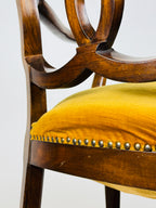 Vintage dining chair with arms, Italy 1950s