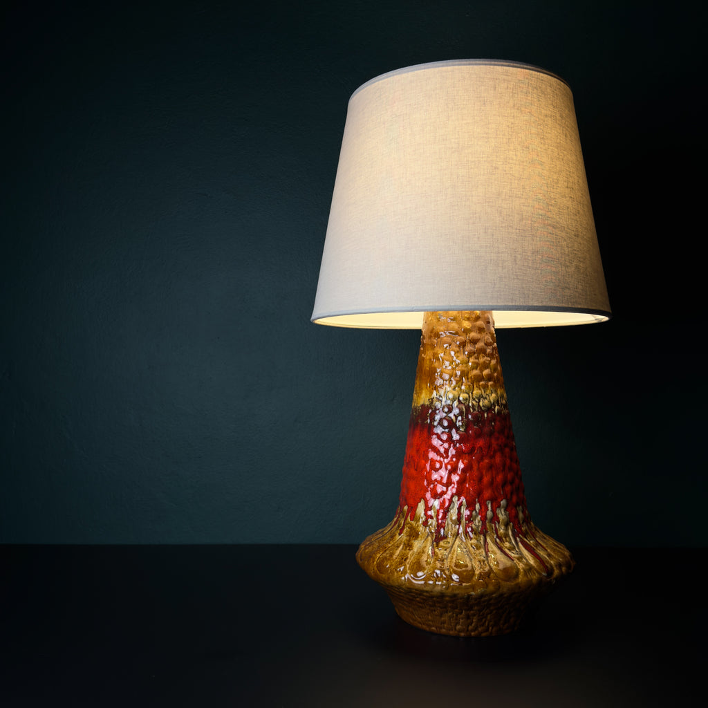 Vintage Ceramic table lamp LAVA by KIL Liboje, Yugoslavia, 1960s