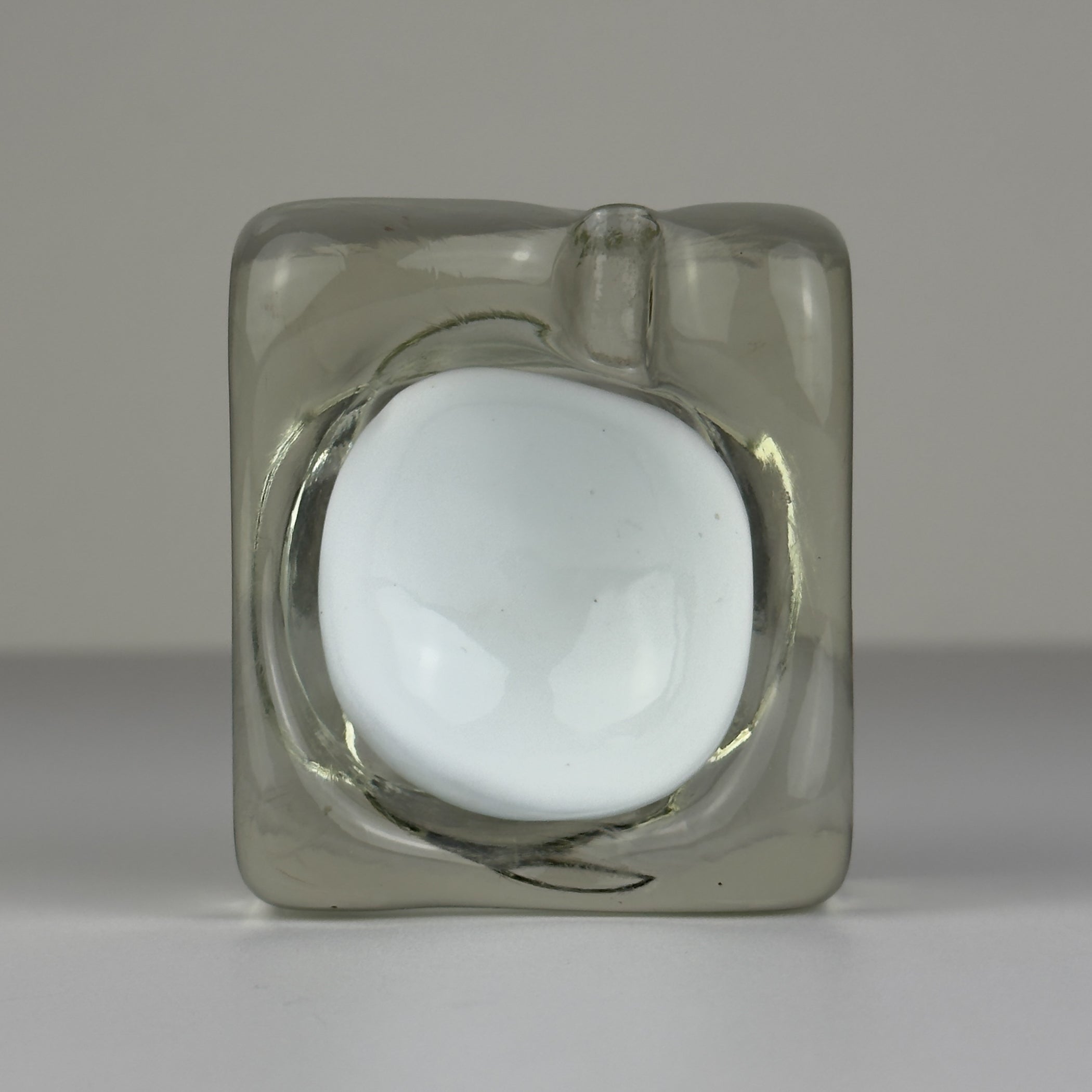 Vintage murano glass ashtray by Alfredo Barbini, Italy 1980s