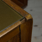 Vintage wood nightstands, Italy 1950s, Set of 2