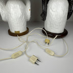 Vintage table lamps Ram Head, Italy 1970s Set of 2