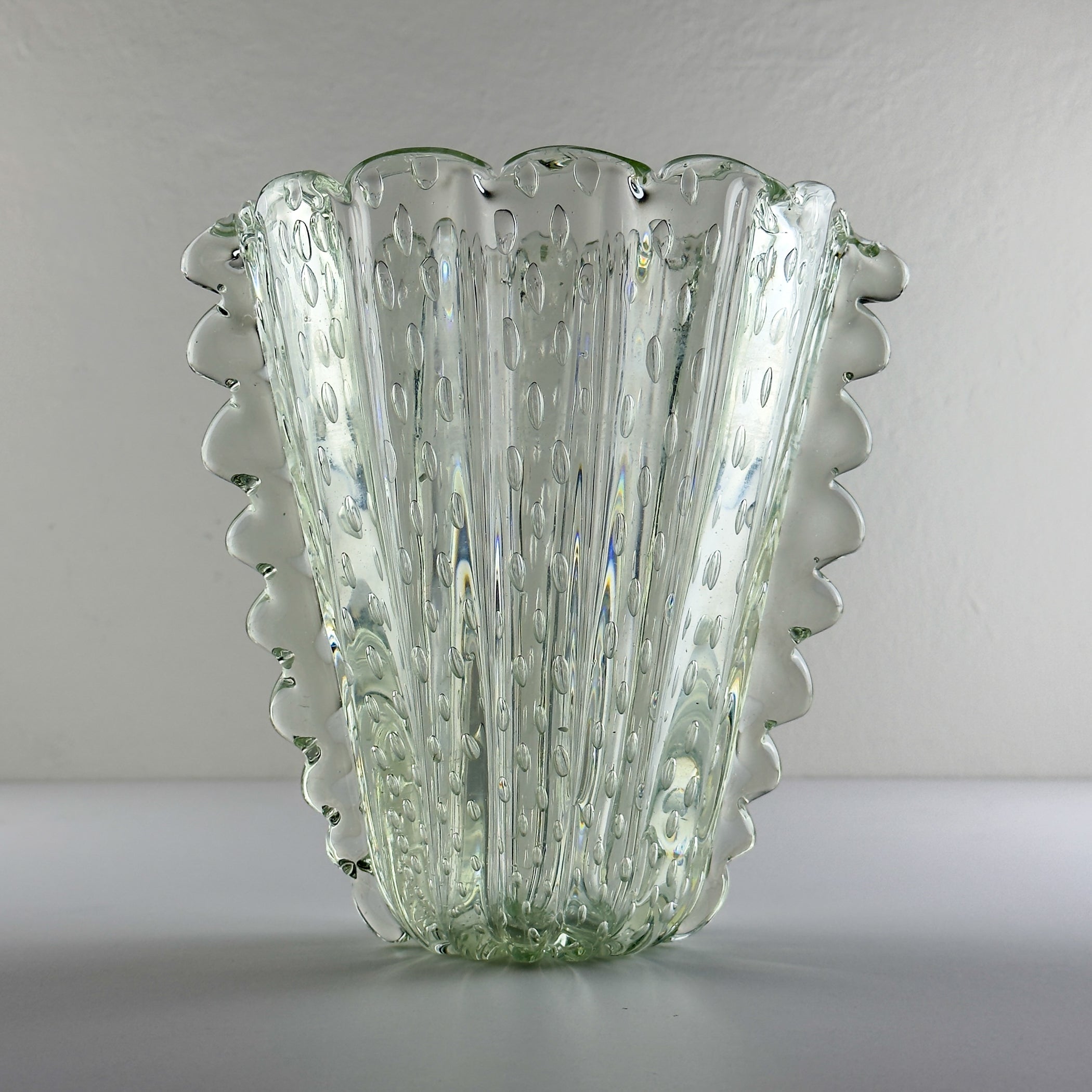 Vintage Murano glass Vase by Barovier & Toso, Italy 1930-40s