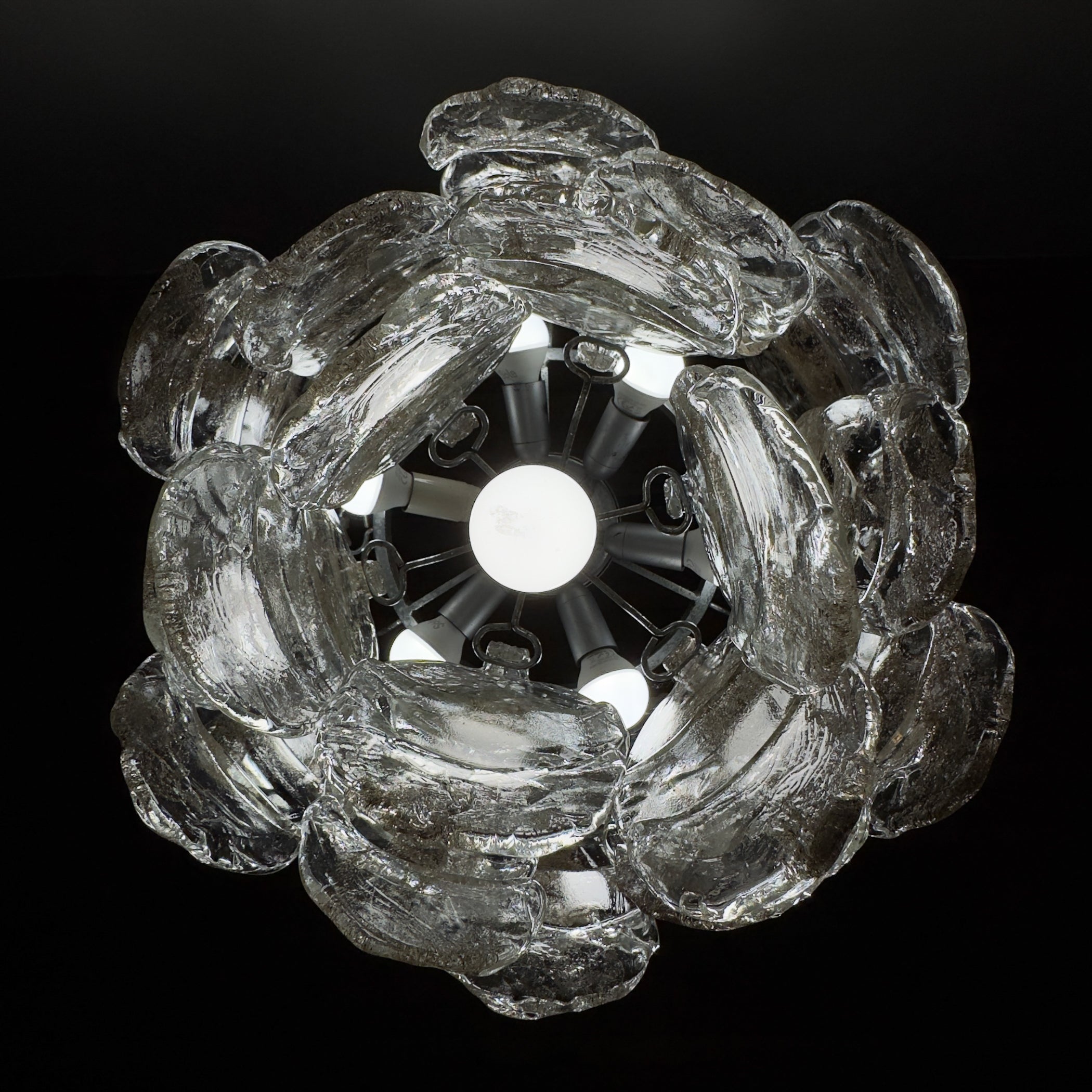 Vintage Murano chandelier by Mazzega, Italy 1970s