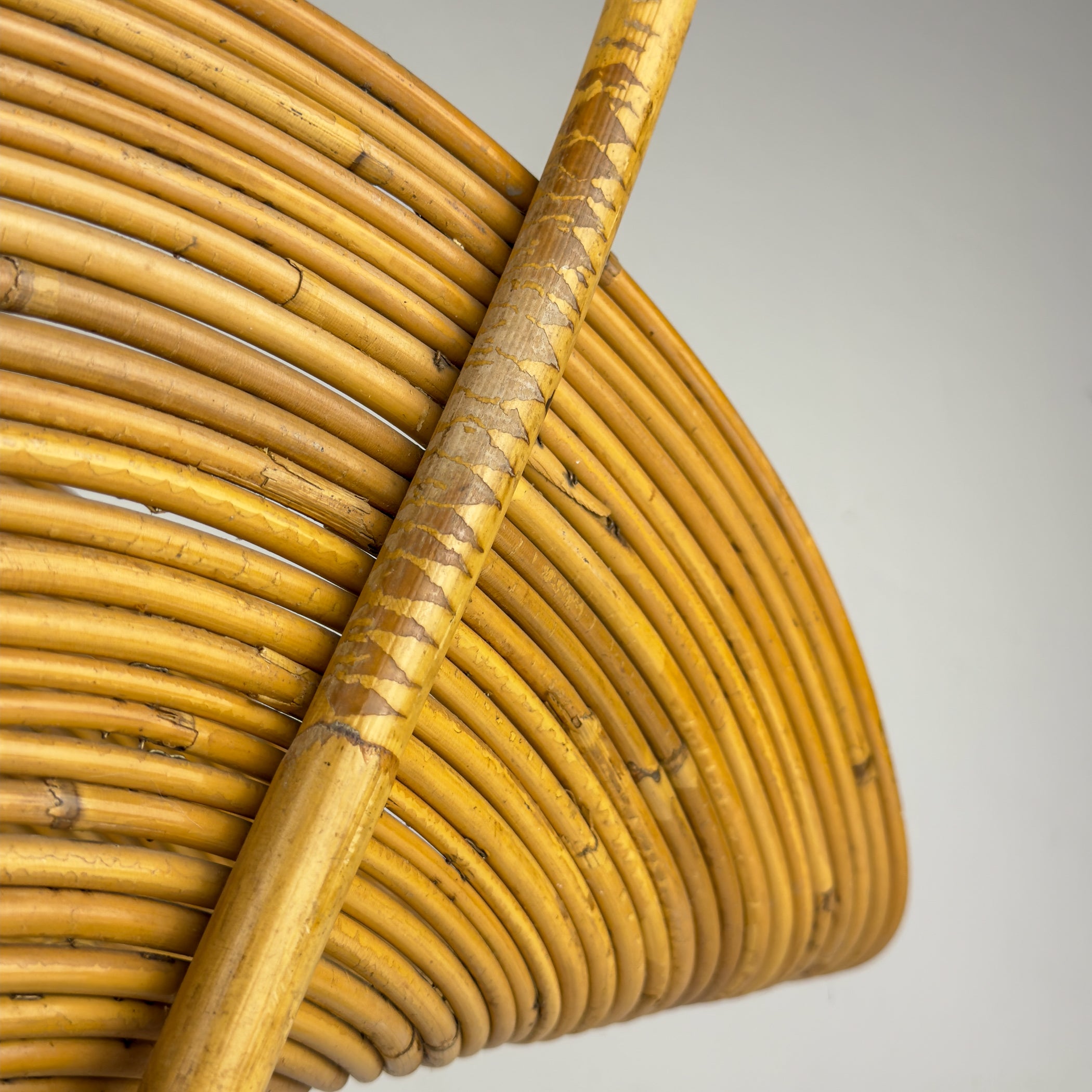 Vintage Bamboo magazine rack by Vivai Del Sud, Italy 1960s