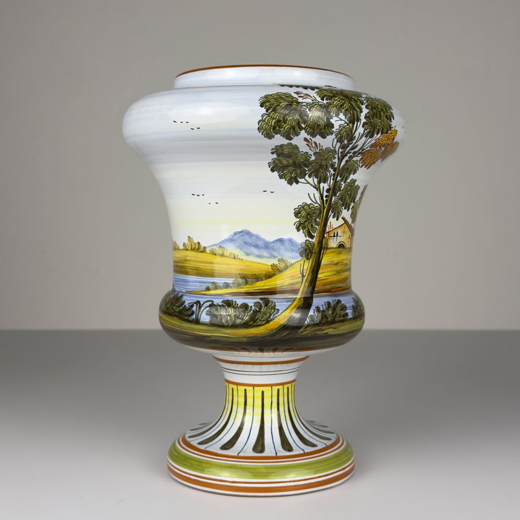 Vintage vase with lid by Lorenzo Di Stefano, Italy, late 20th Century