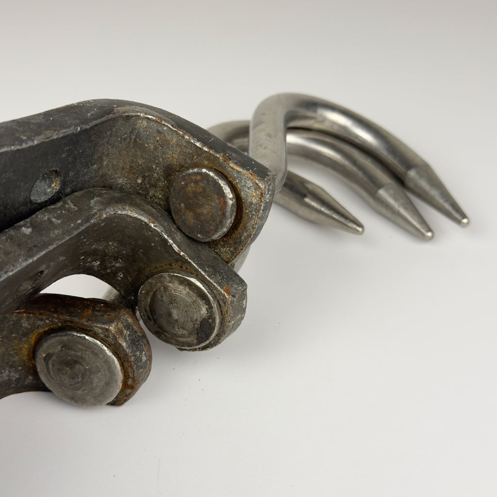 Vintage Iron Steel Butchers Hook, Austria 1970s