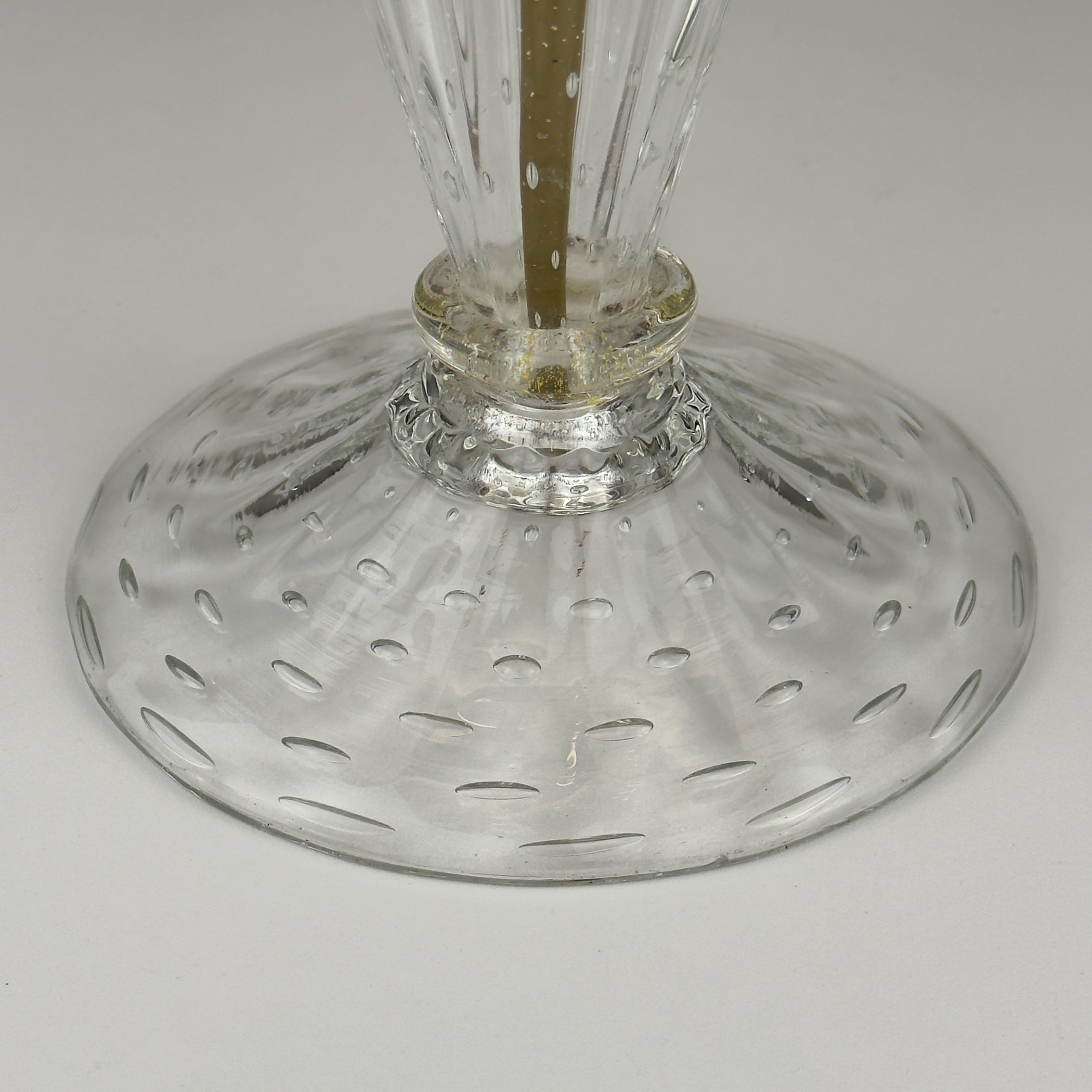 Original Murano glass table lamp by Barovier and Toso, Italy 1980s