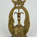 Antique Empire Bronze Wall Candle Sconces, Italy, Early 20th Century, Set of 2