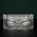 Vintage Bohemian glass candy bowl by Bohemia Crystal, Czechoslovakia, 1970s
