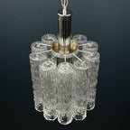 Mid-century murano glass chandelier Tronchi by Toni Zuccheri for Venini Italy 1960s