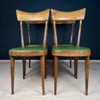 Vintage dining chairs by Pirelli Sapsa, Italy 1950s, Set of 4, Mid-century design