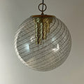 Vintage La Murrina Swirled Murano Glass Pendant Lamp - 1970s Italian Lighting