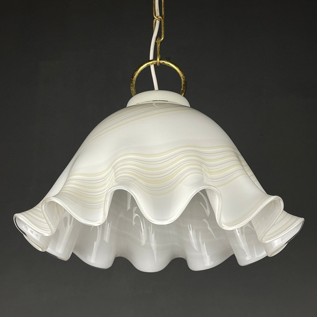 Vintage Murano Glass Fazzoletto Pendant Lamp - Mid-Century Italian Lighting