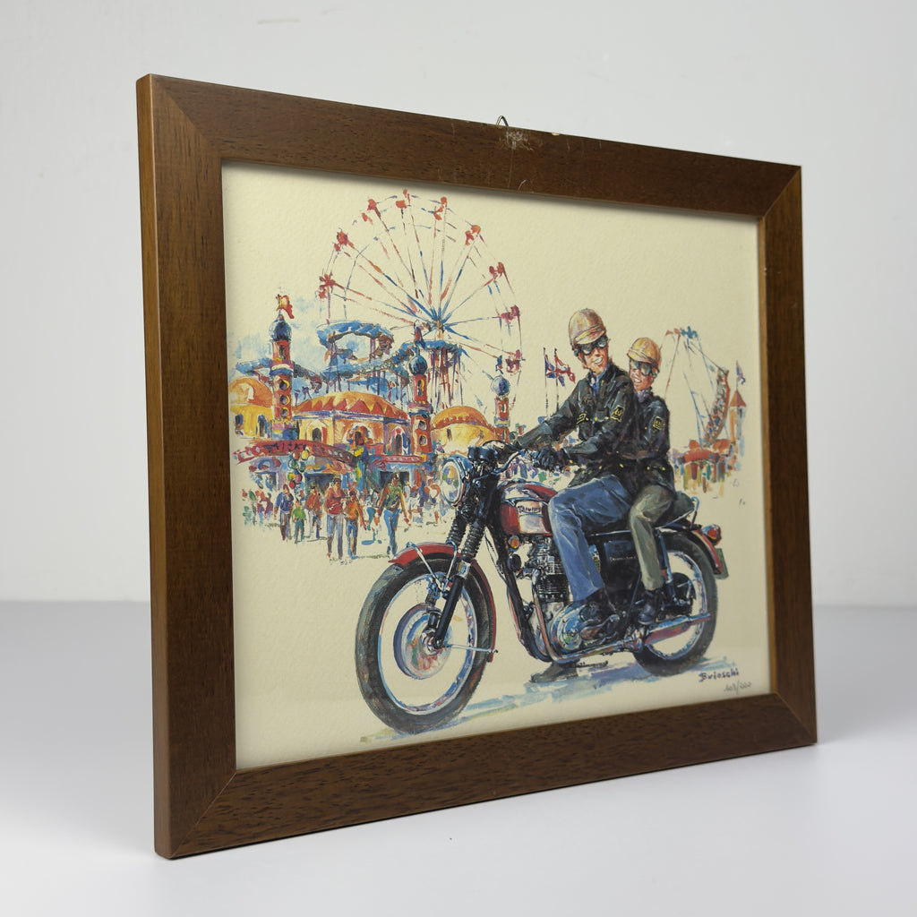 Limited edition lithograph 103/200 by Brioschi, Italy, 1970s