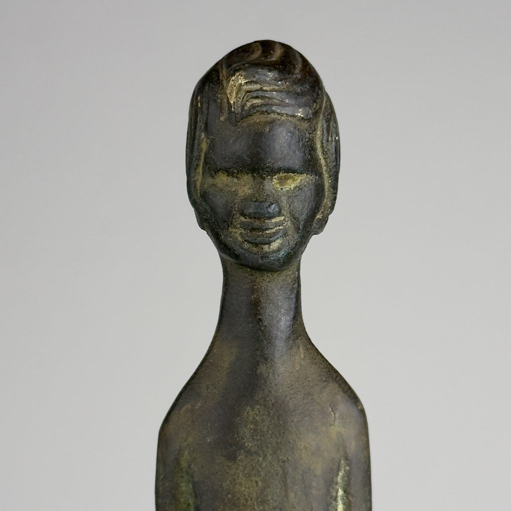 Vintage Bronze Sculpture Ombra della Sera, Italy 1950-70s