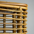 Vintage rattan basket, Italy 1960s