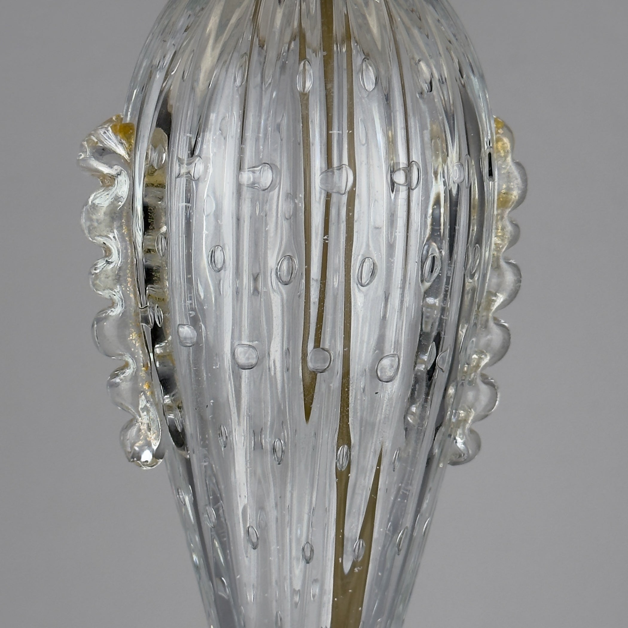 Original Murano glass table lamp by Barovier and Toso, Italy 1980s