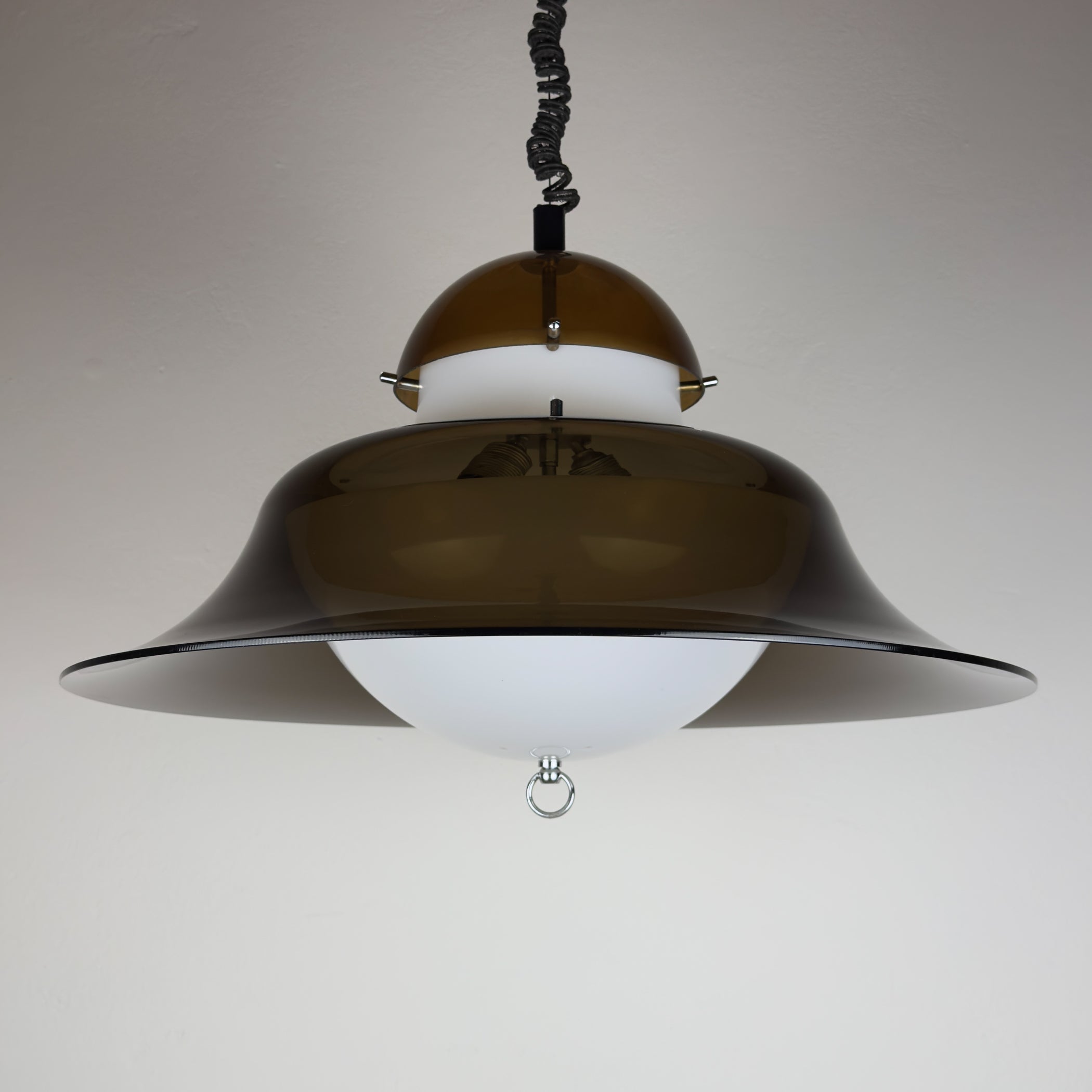 Vintage pendant lamp by Sijaj Hrastnik, style KD14 Sergio Asti for Kartell, Yugoslavia 1960s