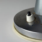 Grey industrial metal desk lamp Italy, 1960s