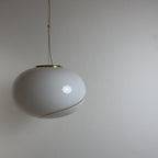 Classic swirl murano pendant lamp Vetri Murano, Italy 1970s