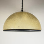 Large vintage pendant lamp by Idea Studio Techno Design for Luci Milano, Italy 1970s