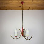 Mid-Century Stilnovo chandelier, Italy 1940-50s