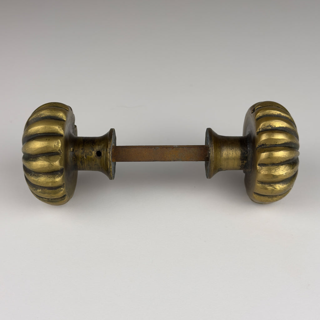 Antique solid brass Door Knob, Italy early 20th century