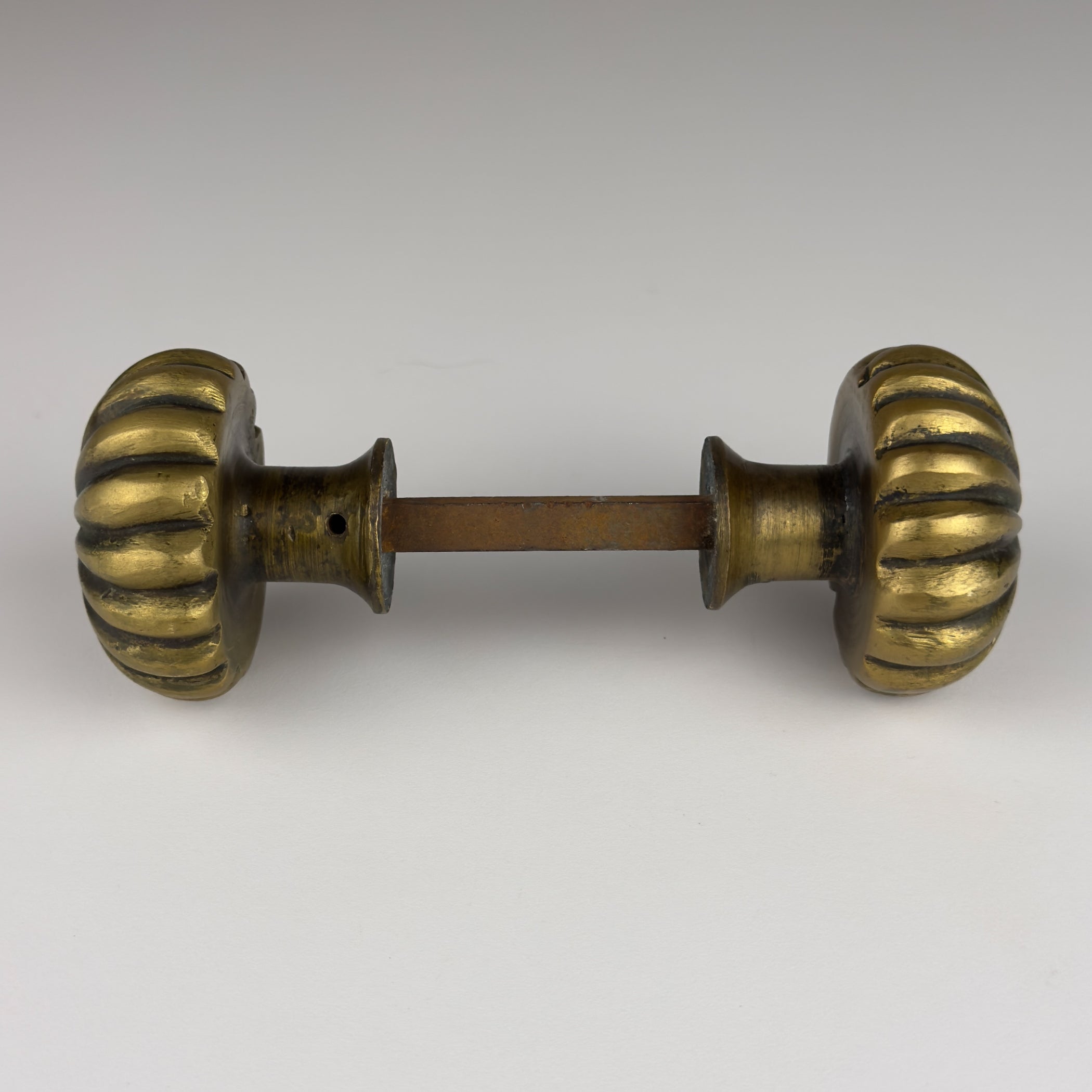 Antique solid brass Door Knob, Italy early 20th century