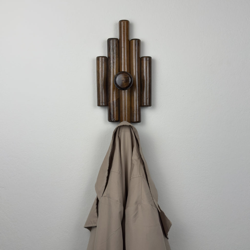 Vintage wooden hangers, Italy, 1970s, Set of 2
