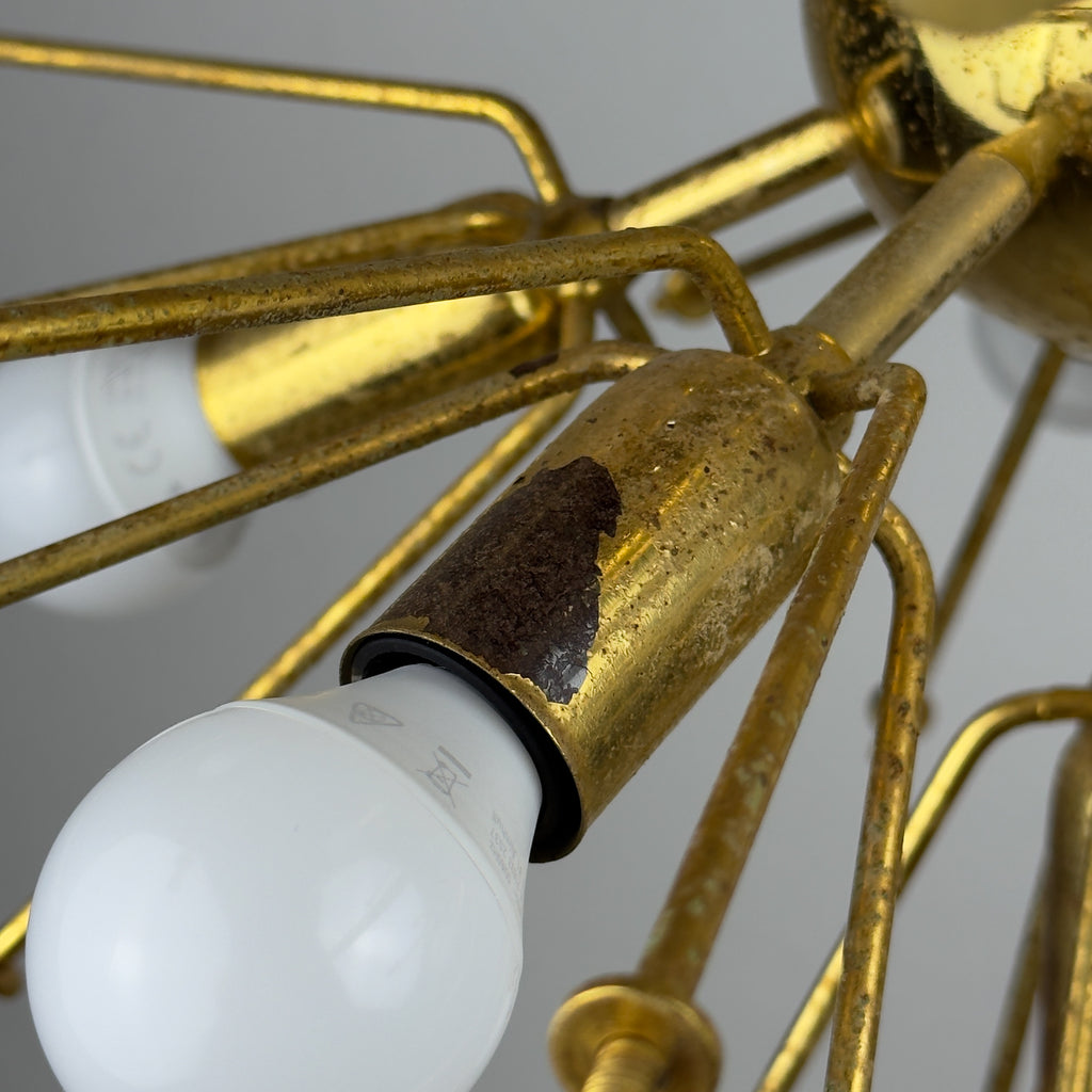 Mid-century Sputnik chandelier by Fontana Arte, Italy 1970s