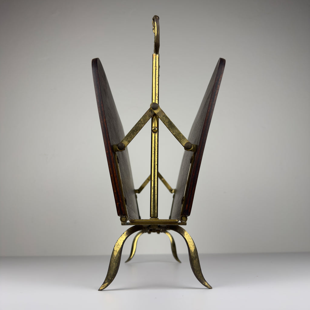 Vintage magazine rack, Italy 1950s