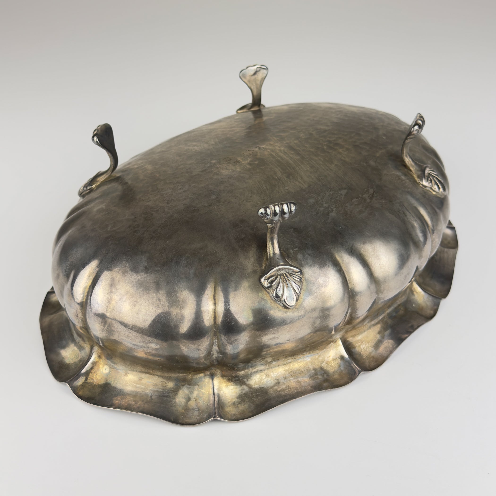 Vintage Silver Plated Bread Basket or Fruit Dish, Italy, 1950s