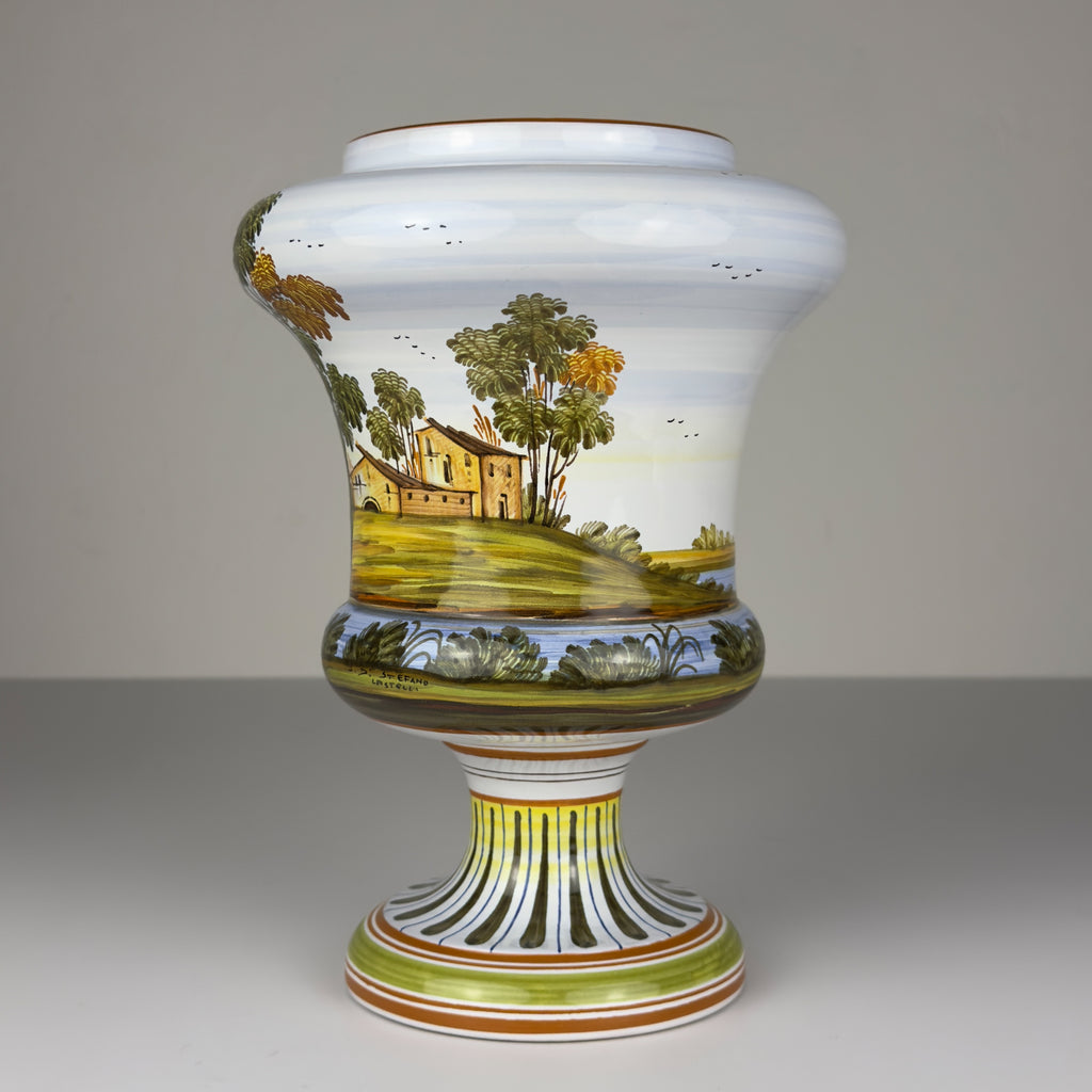 Vintage vase with lid by Lorenzo Di Stefano, Italy, late 20th Century