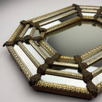 Vintage Octagonal Murano Mirror, Italy 1950s
