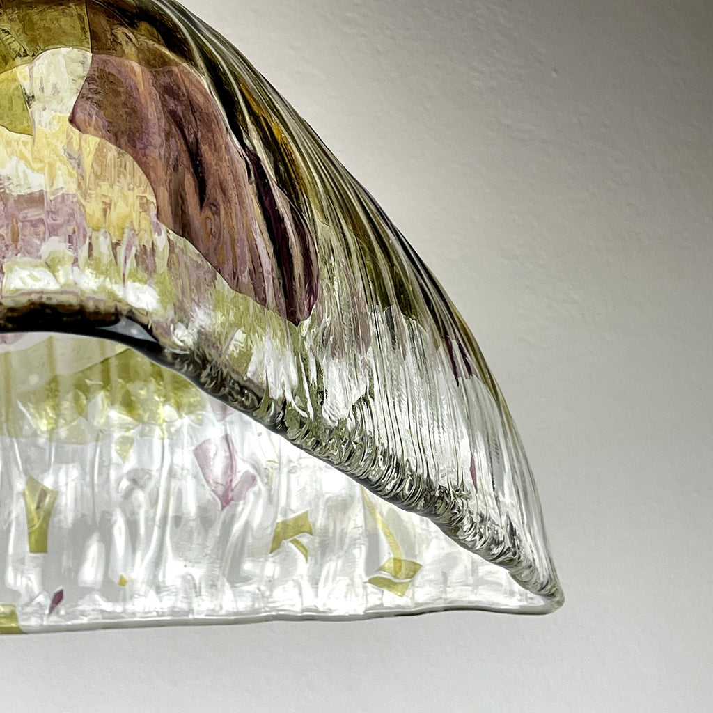 Vintage La Murrina Murano Glass Pendant Lamp: Italian MCM Lighting
