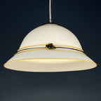 Vintage murano pendant lamp Italy 1970s Mid-century design