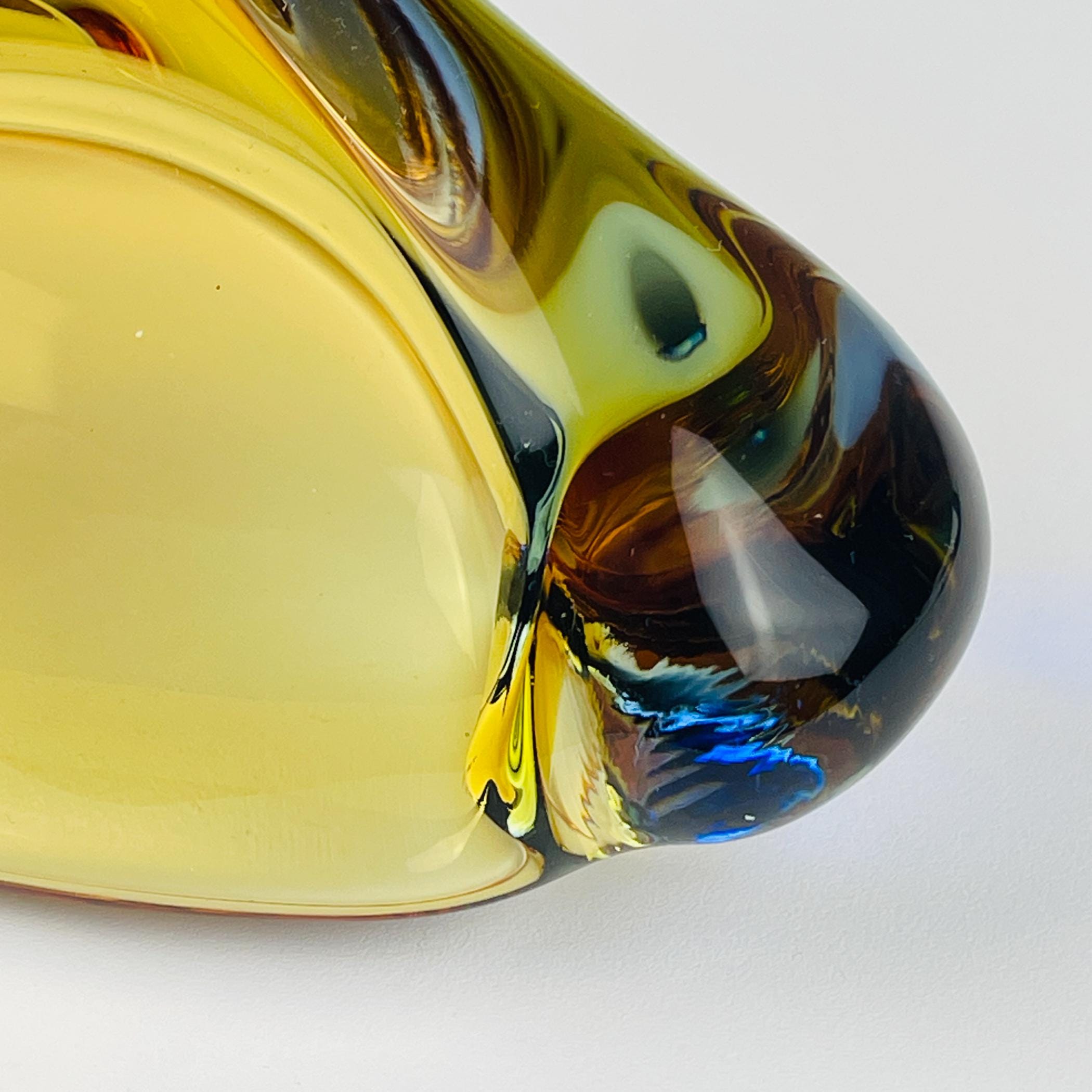 Vintage Bohemian ashtray Romana by Hana Machovska for Mstisov Glassworks, Czech, 1950-60s