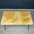 Mid-century beige coffee table Italy 1950s Art deco Vintage Italian Modern