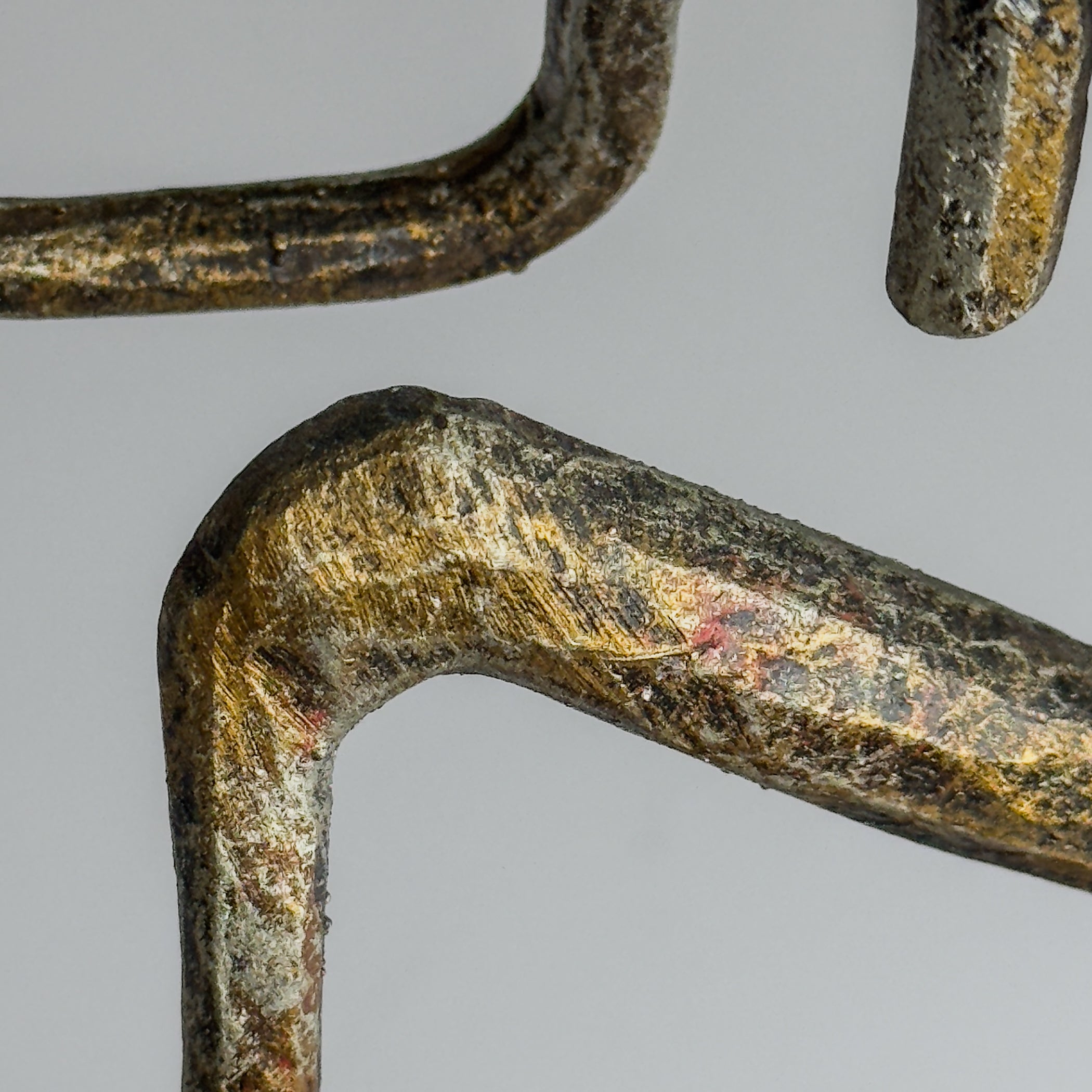 Vintage metal Brutalist sculpture Bicyclist by Salvino Marsura, Italy 1980s