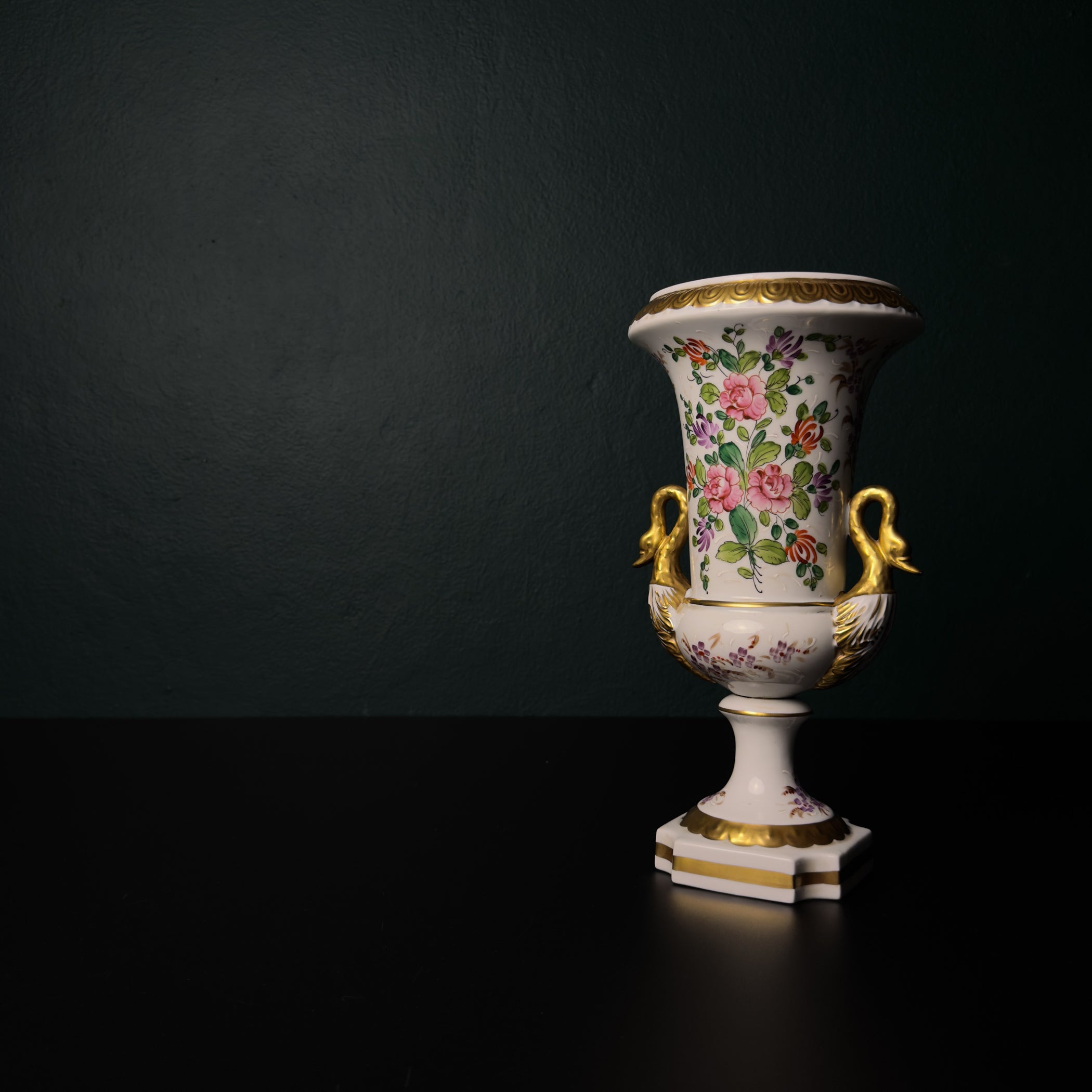 Vintage porcelain vase in the style of "Old Paris", China, Mid-20th Century