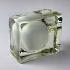 Vintage murano glass ashtray by Alfredo Barbini, Italy 1980s