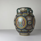 Vintage Moroccan Palatial Pottery Vase, Morocco 1930-50ss
