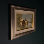 Original Landscape Oil Painting, Italy 1960s, Signed, Framed